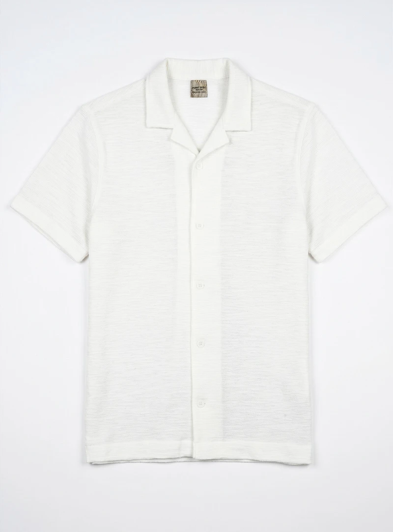 ZAYN | Chemise à manches courtes en tricot texturé