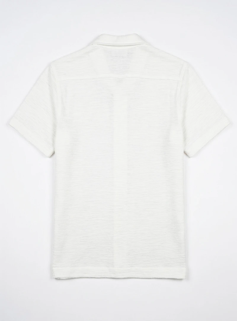 ZAYN | Chemise à manches courtes en tricot texturé