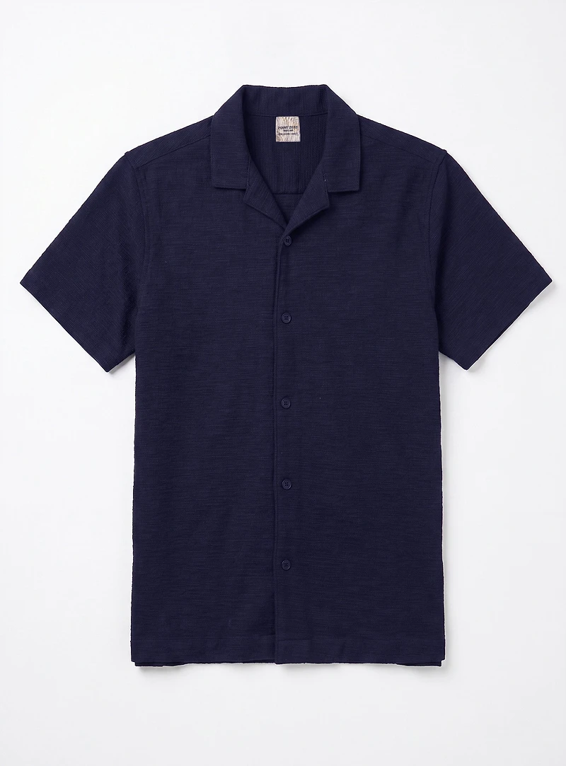 ZAYN | Chemise à manches courtes en tricot texturé