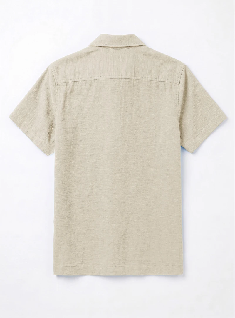 ZAYN | Chemise à manches courtes en tricot texturé