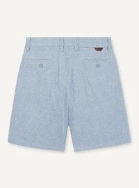 LIAM | Linen Flat Front Shorts