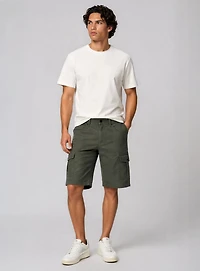 VANCE | Stretch Slub Twill Cargo Bermuda
