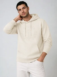 MAYE | Sweat à capuche à motif embossé