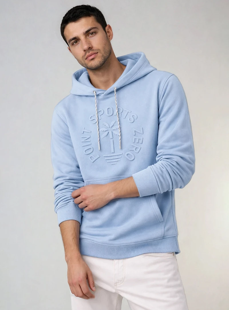 MAYE | Sweat à capuche à motif embossé