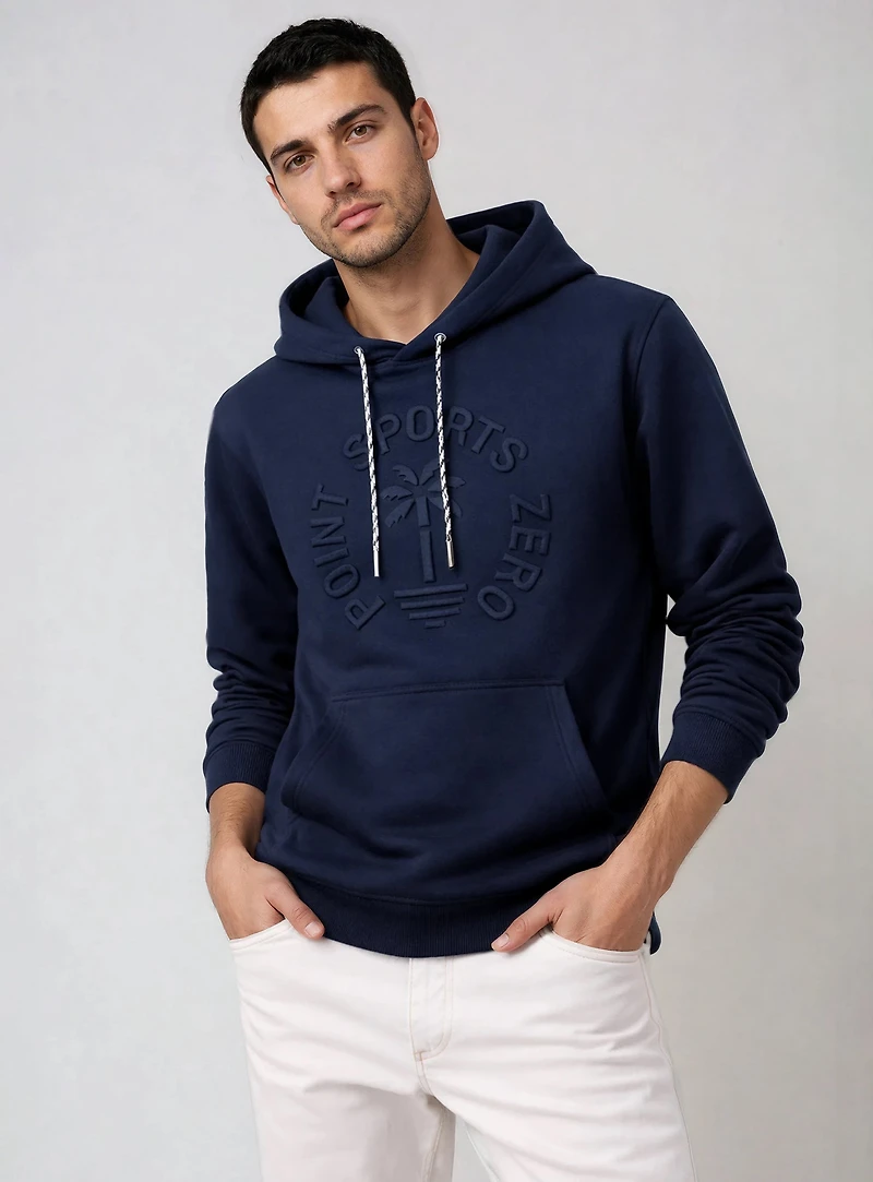 MAYE | Sweat à capuche à motif embossé