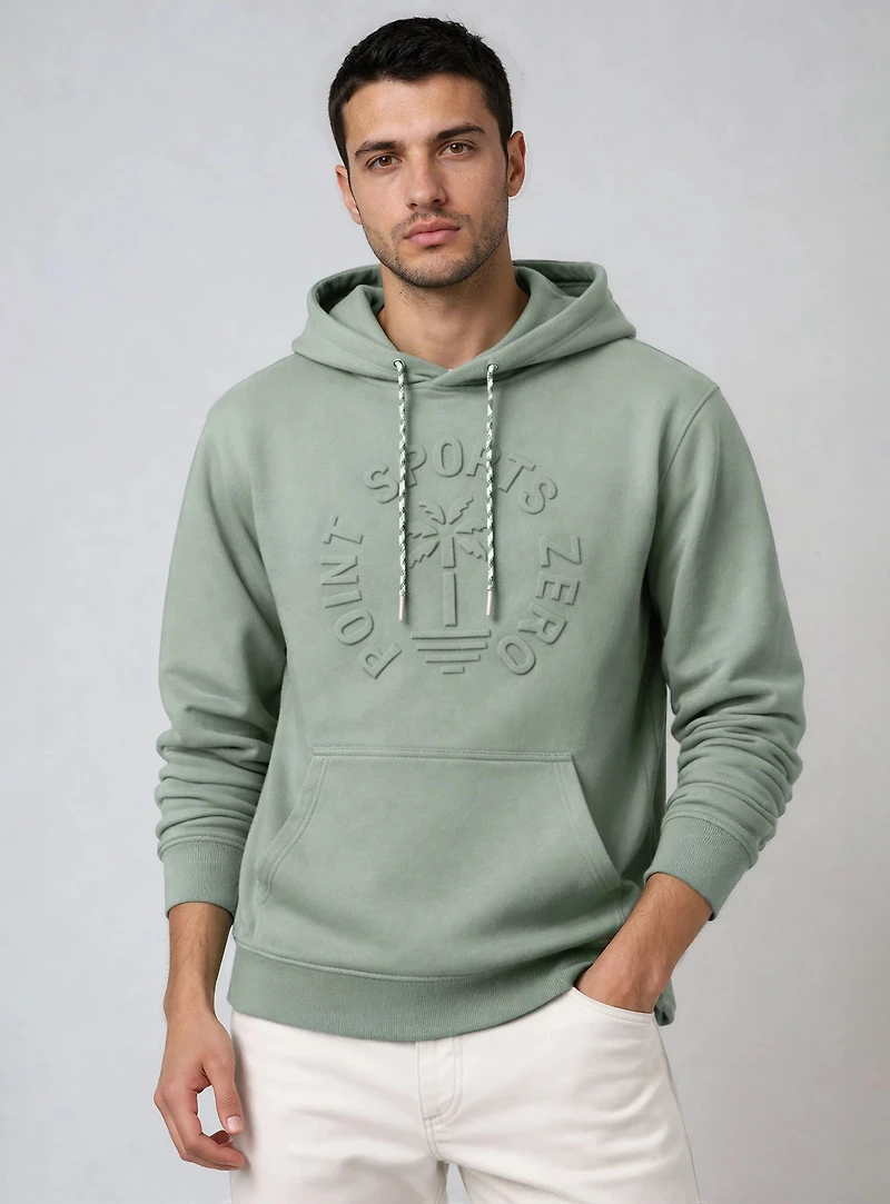 MAYE | Sweat à capuche à motif embossé