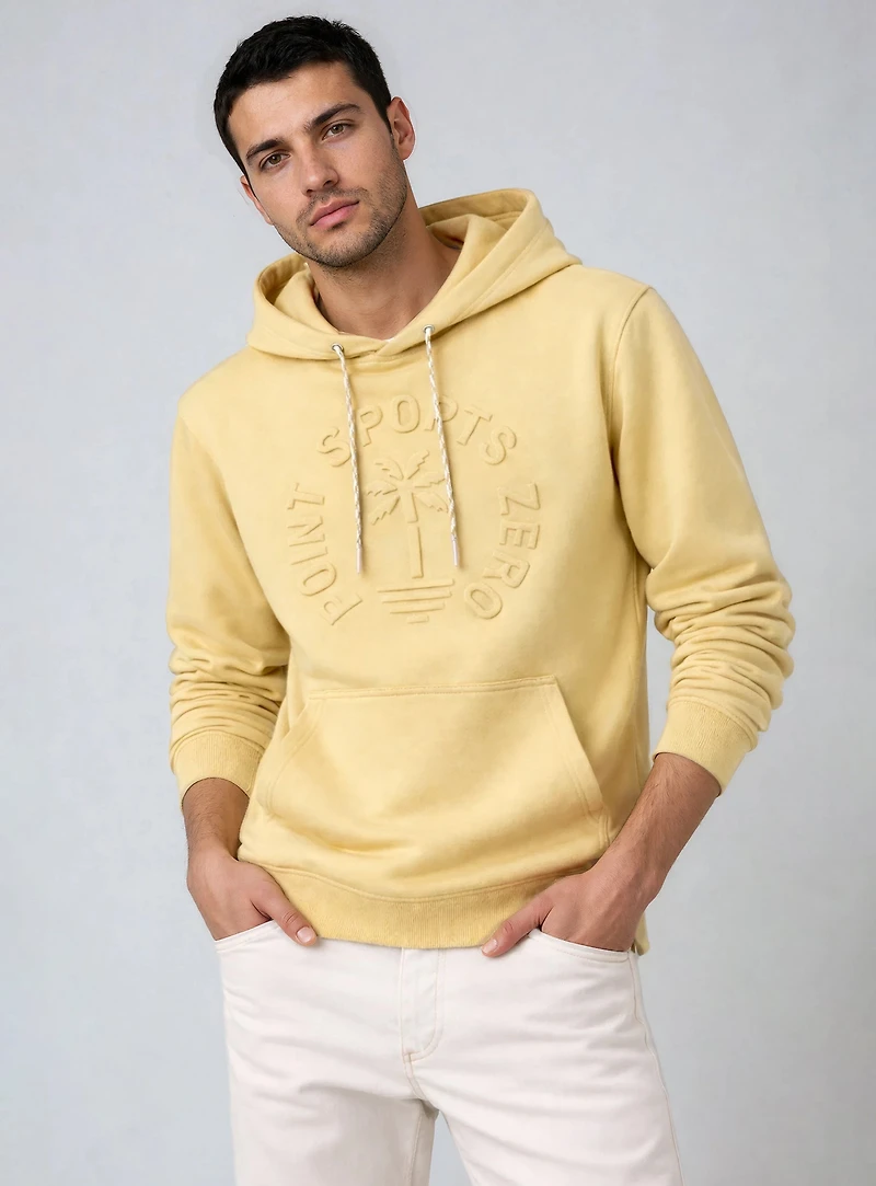 MAYE | Sweat à capuche à motif embossé
