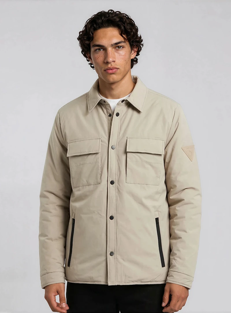 MAREK | Padded Nylon Overshirt Jacket