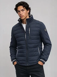 WALTER | Cut and Sew Textured Nylon Transitional Jacket