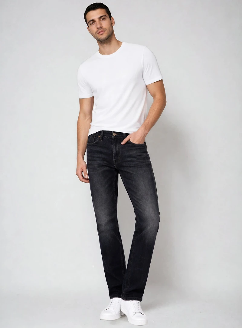 MALCOM | Jean Denim À Coupe Classique