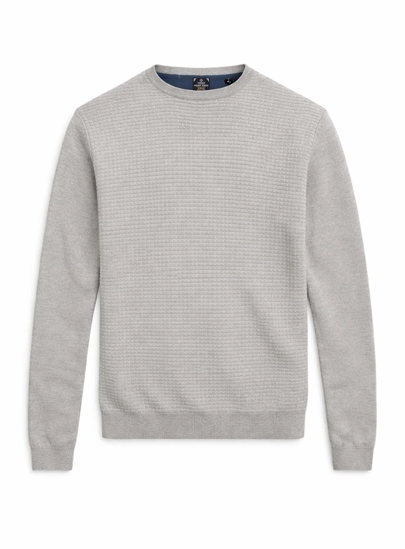SLEN | Cotton Crewneck Fine Gauge Sweater