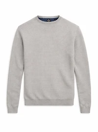 SLEN | Cotton Crewneck Fine Gauge Sweater