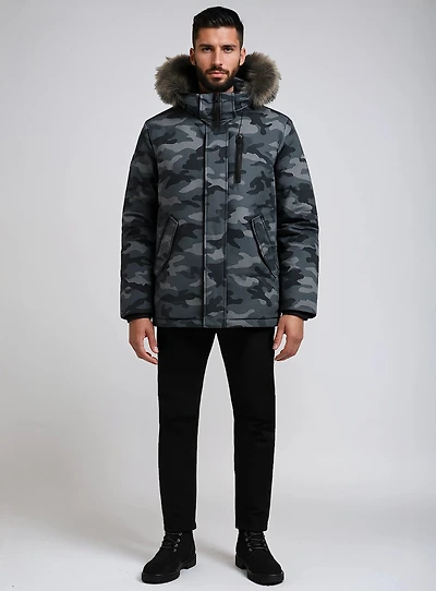 Henriano| Black Label camo premium parka