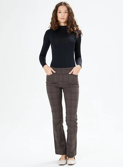 ANA | Boot cut checker pants