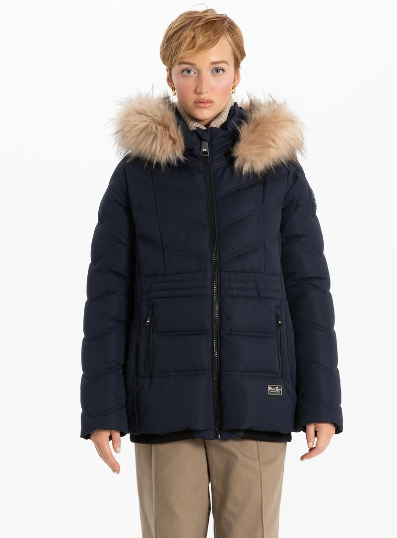 STELLINA | Blouson style aviateur à chevrons matelassés