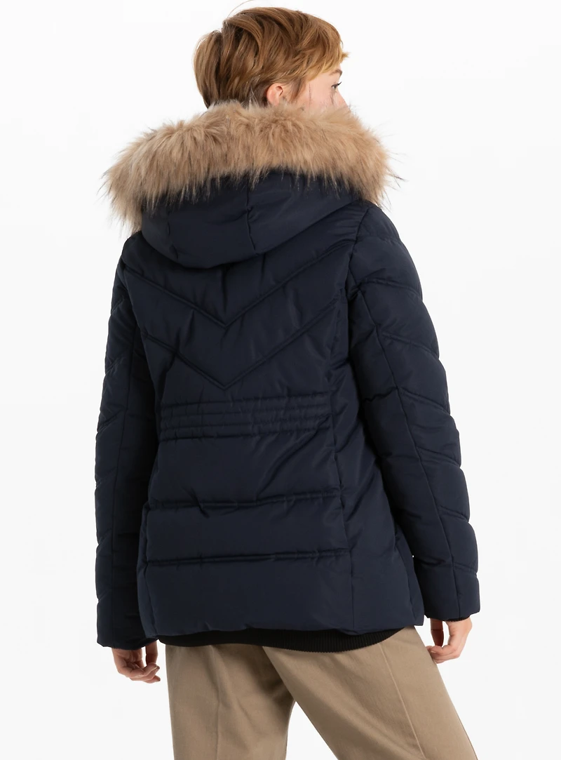 STELLINA | Blouson style aviateur à chevrons matelassés