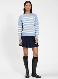 IRIS | Crew Neck Striped Sweater