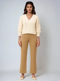 MILA | Wide-Leg Ponte Pant