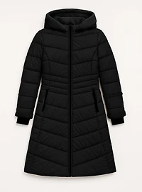 OKSANNA | Long parka with sherpa accents