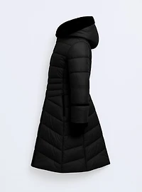 OKSANNA | Long parka with sherpa accents
