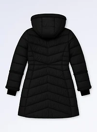 OKSANNA | Long parka with sherpa accents