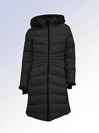OKSANNA | Long parka with sherpa accents