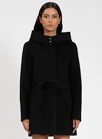 HILLARIA | Belted Melton Coat