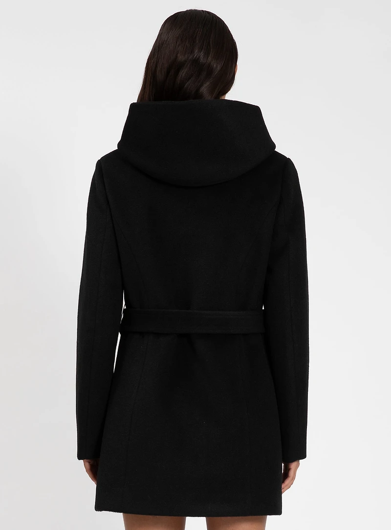 HILLARIA | Belted Melton Coat