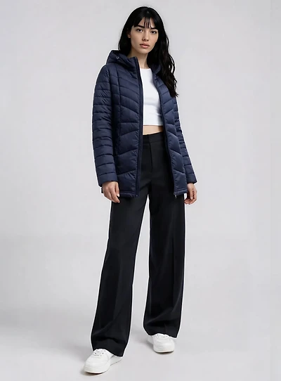 HANNAH | Ultralight Long Hooded Jacket