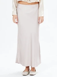 SOLENE | Jupe Midi Satinée