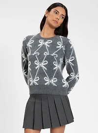 MANON | Sweater with Bow Pattern
