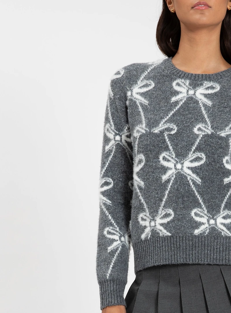 MANON | Sweater with Bow Pattern