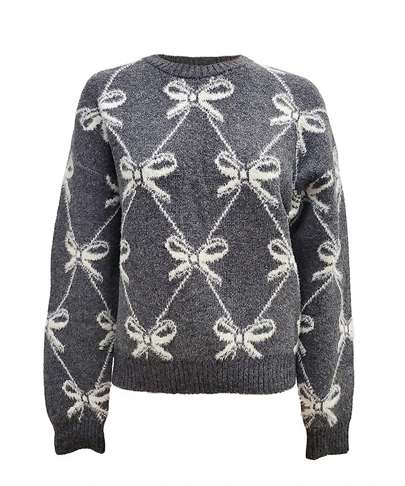 MANON | Sweater with Bow Pattern
