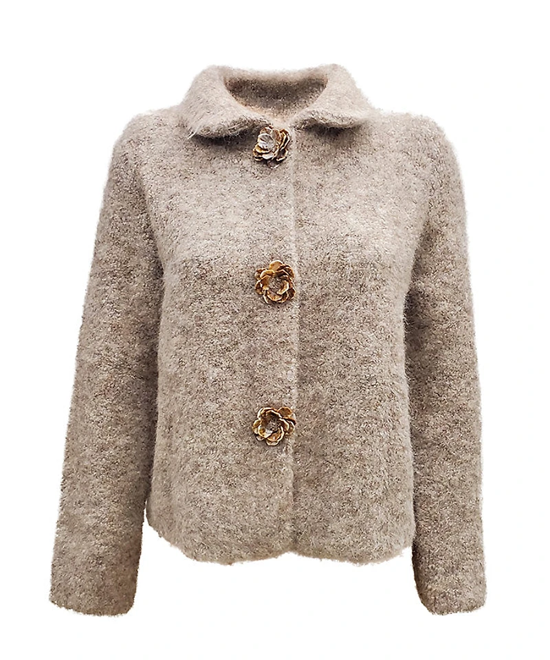 ALYA | Cardigan with Gold Buttons