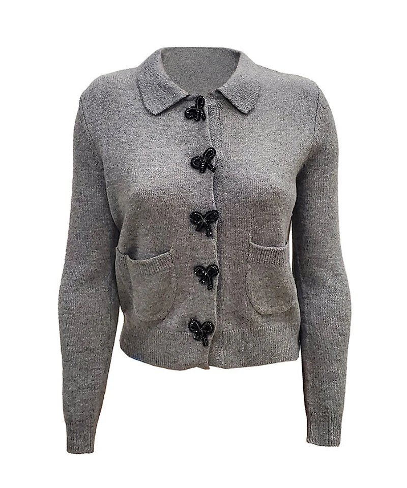 ILONA | Pearl Button Knit Cardigan