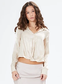 GIA | Elegant Satin Blouse
