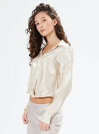 GIA | Elegant Satin Blouse