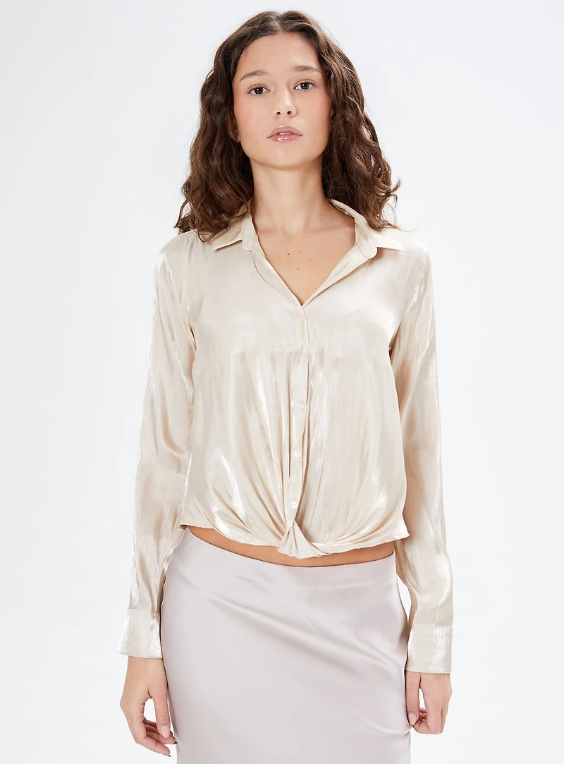 GIA | Elegant Satin Blouse