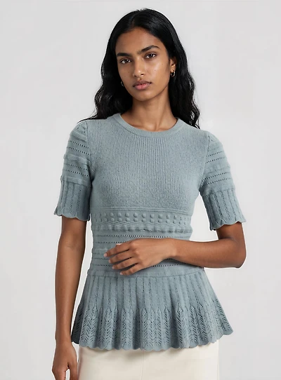 KARINA | Haut en maille texturée