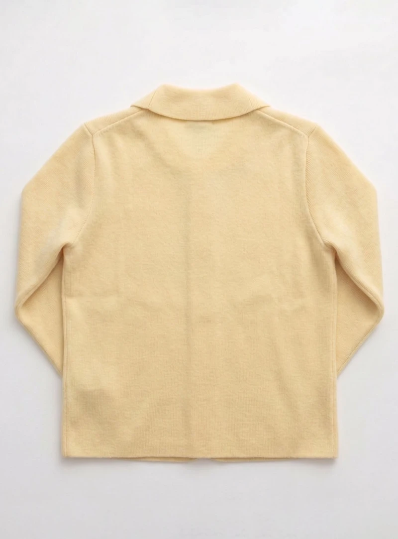 AGATHE | Knit Cardigan with Flower-Shaped Buttons