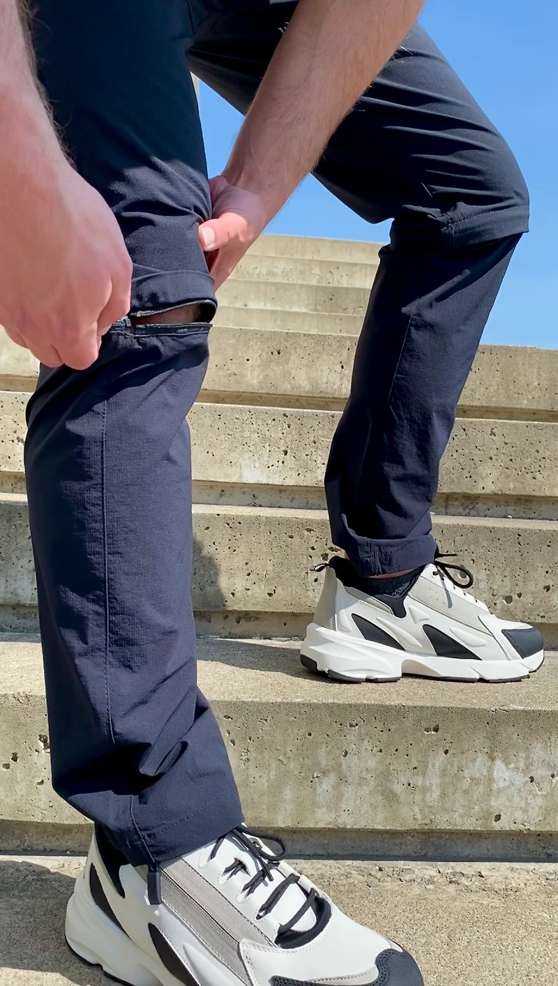 TYLER | Zip-off 4 way stretch pant/capri