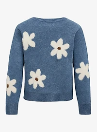ALINE | Floral Knit Crewneck Sweater