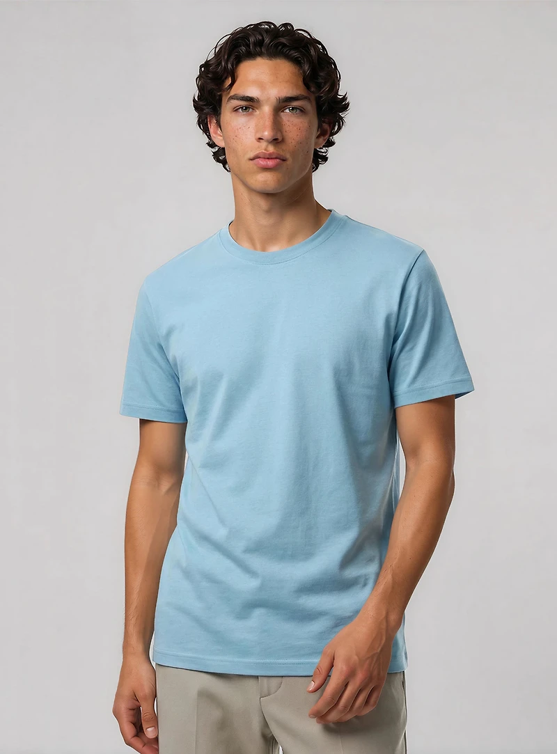 KIX | T-shirt essentiel en coton à col ras du cou