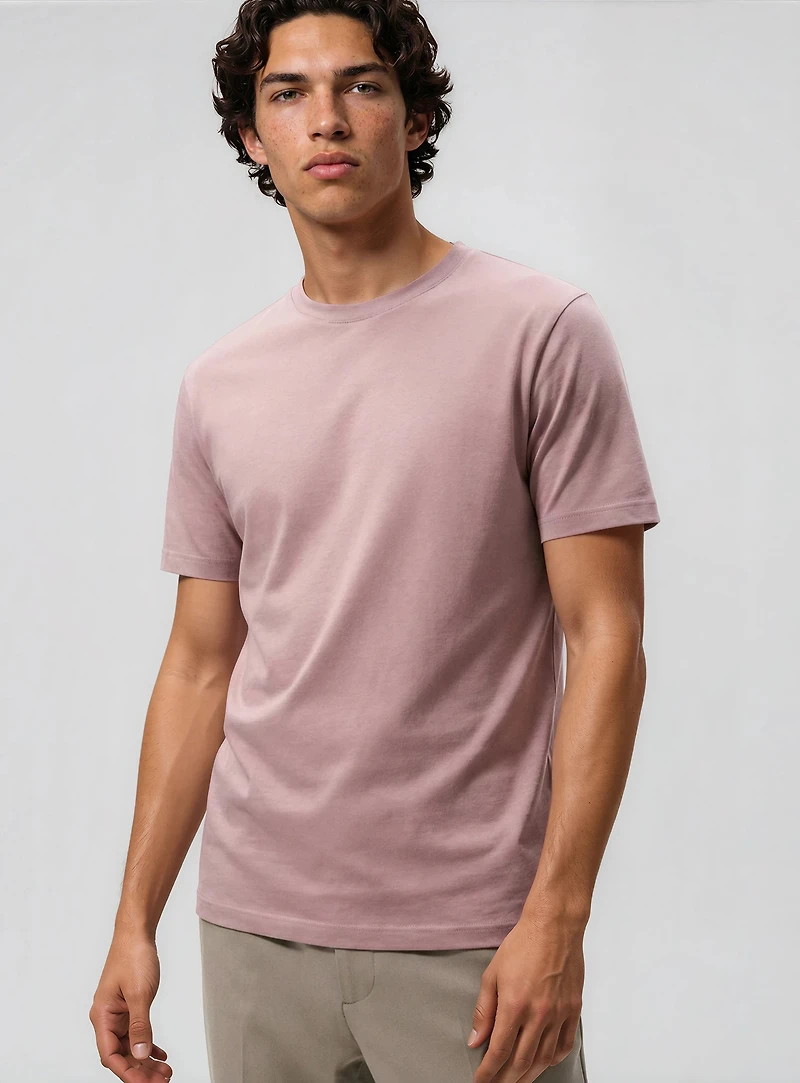 KIX | T-shirt essentiel en coton à col ras du cou