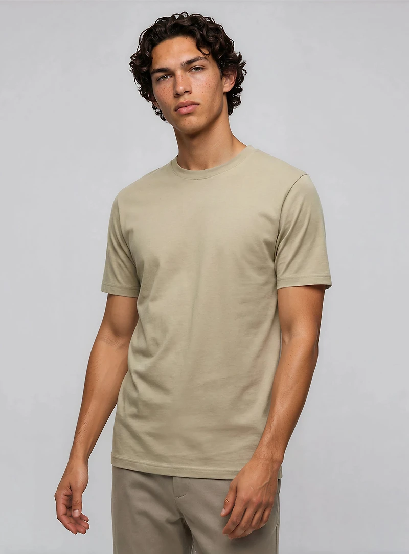 KIX | T-shirt essentiel en coton à col ras du cou