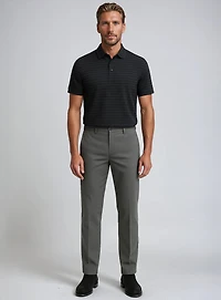 PETER | Semi Fit Striped Pique Polo