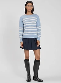 IRIS | Crew Neck Striped Sweater