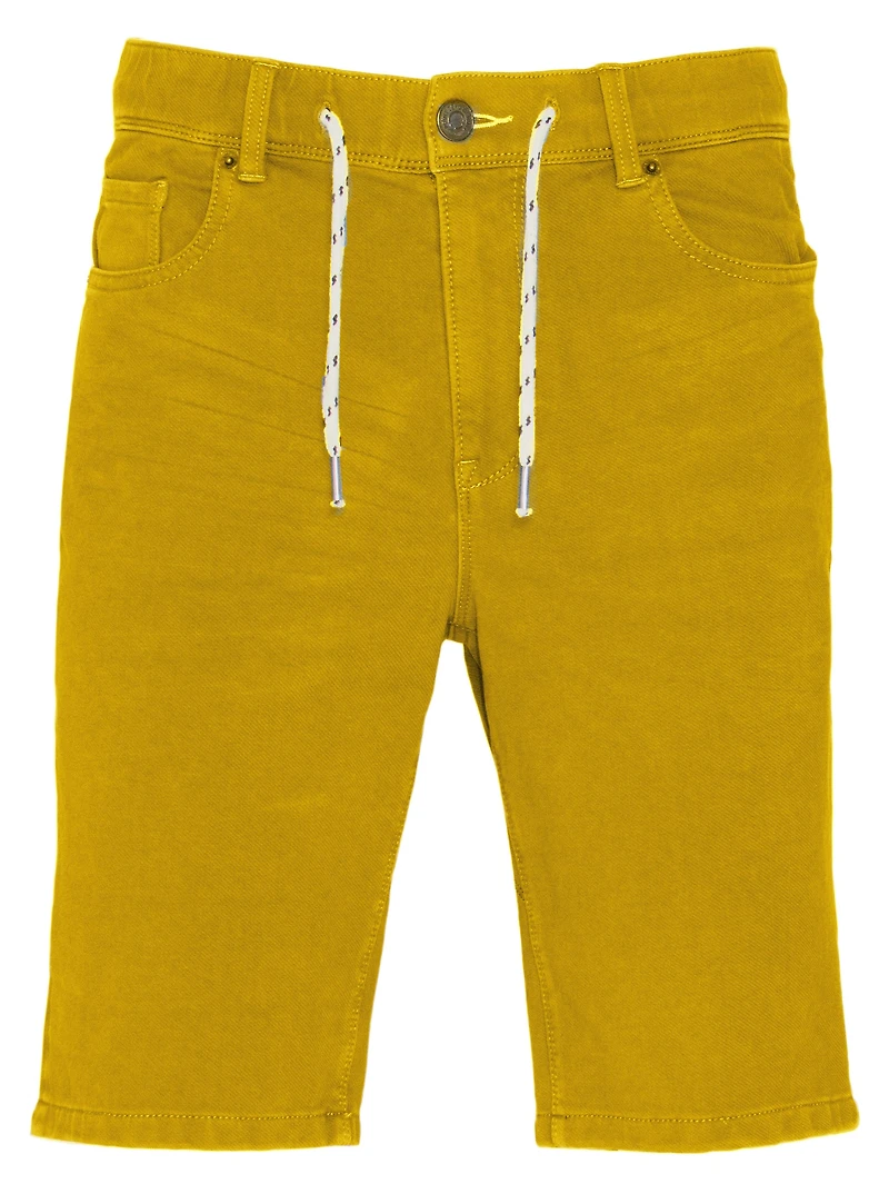 Mimosa | 5-Pocket Stretch Denim Shorts with Drawstring