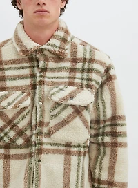 BONO | Checkered sherpa semi-fit over shirt