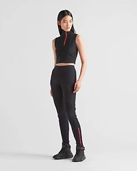 Tech Rec Re-Nylon piqué leggings